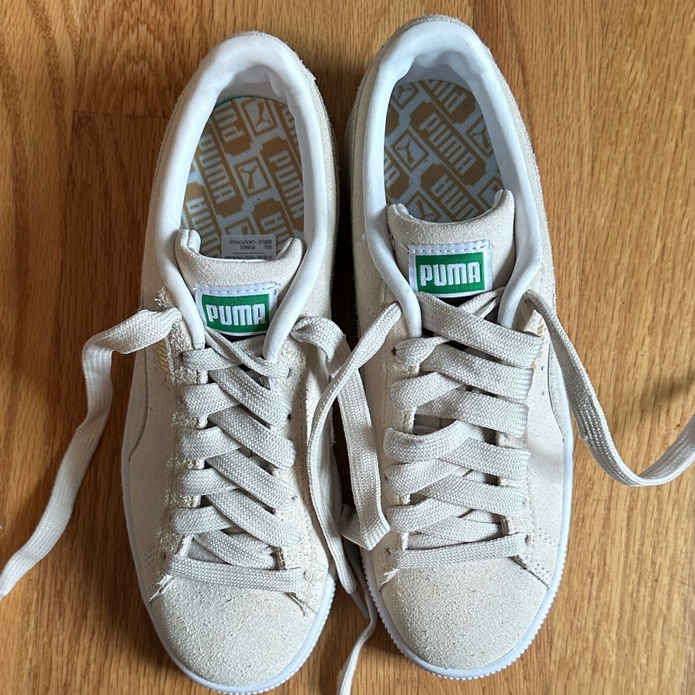 NEW in Box | Puma Cali Dreams Suede Sneakers in White Nimbus Cloud - Picture 3 of 9